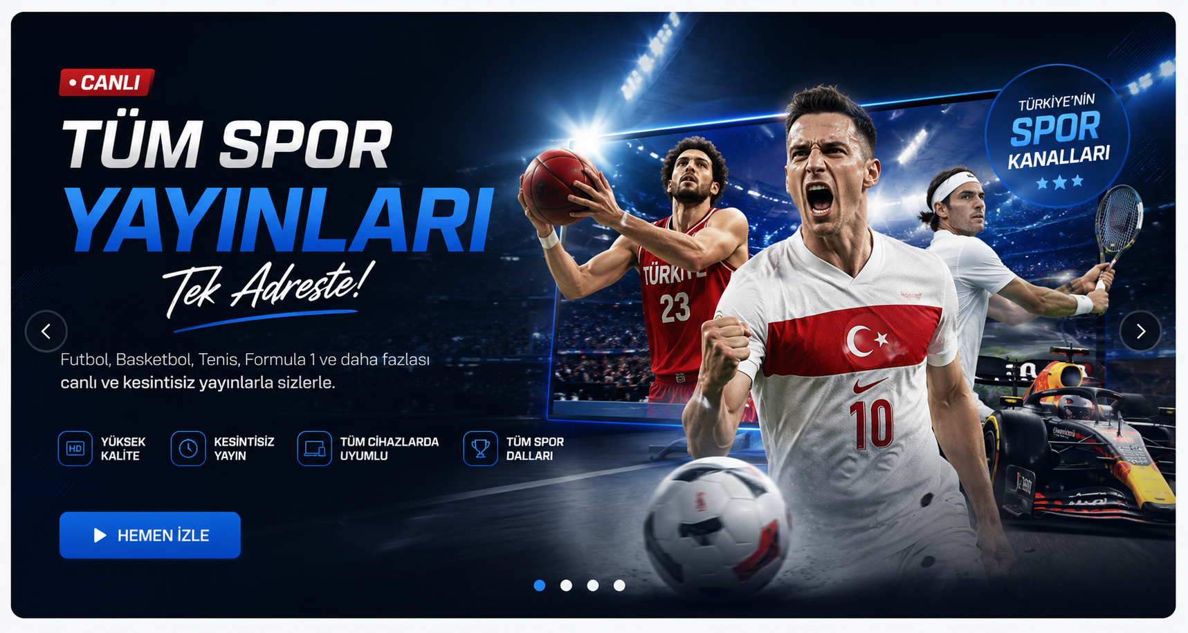 NovaTVV tüm spor yayınları